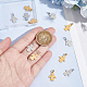 12 шт. подвески из нержавеющей стали 201 двух цветов STAS-UN0053-68-4