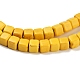 Синтетических нитей бирюзовые бусы TURQ-G108-4x4mm-06-2