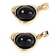 Черные стеклянные подвески KK-U043-52G-04-1