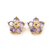 Латунные микро кубические циркониевые многожильные звенья KK-B096-18G-03