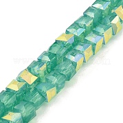 Выпечка окрашенные стеклянные бусины пряди DGLA-D001-05G