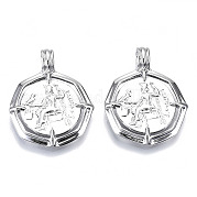 Латунные подвески KK-N232-119P-NF