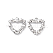 Латунные микропаве прозрачные подвески с фианитом KK-F871-28P