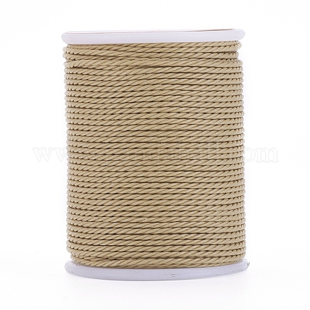 Круглый вощеный полиэфирный шнур YC-G006-01-1.0mm-20-1