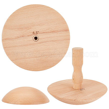 Набор наковальни из деревянного гриба DIY-WH0542-07-1