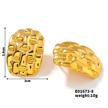Модные серьги-гвоздики из нержавеющей стали 304 ZI8311-2-1