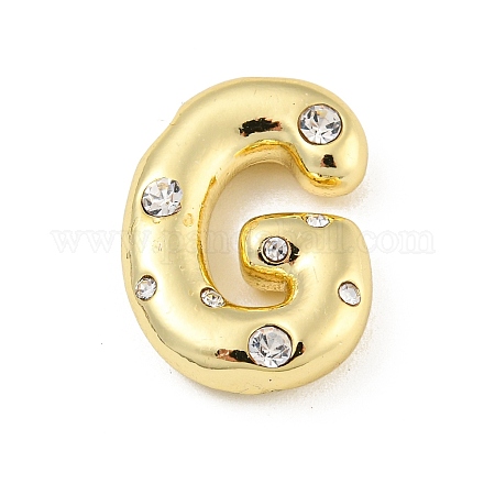 Латунные микропаве прозрачные подвески с фианитом KK-E093-04G-G-1