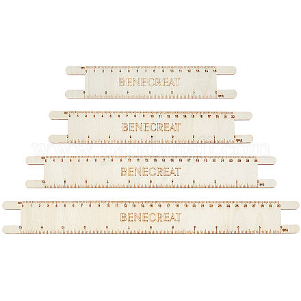 Мерные линейки из деревянного плетеного шнура TOOL-WH0155-74D-1