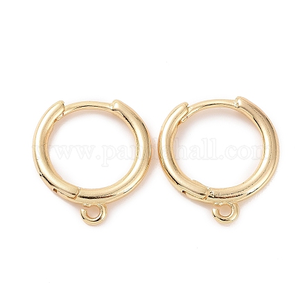 Латунные серьги-кольца Huggie находка KK-D063-05LG-1