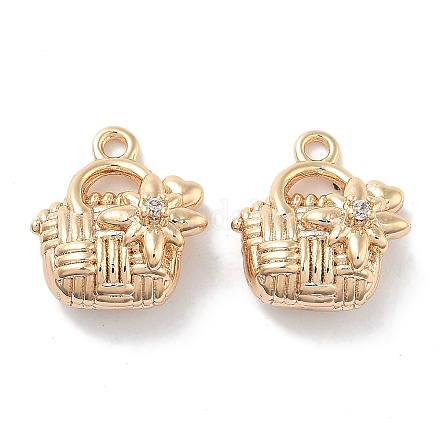 Латунные микро проложить кубического циркония подвески KK-M102-44G-1