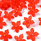 Frosted Acrylic Bead Caps, 20x21.5x4.5mm, Hole: 1.6mm, about 1630pcs/500g