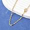 Brass Chain Necklaces, with Lobster Claw Clasps, Real 18K Gold Plated, 17.7 inch(45cm), 2mm