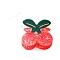 PVC Claw Hair Clips, Fruit, Hair Accessories for Women & Girls, Cherry, 49x51mm