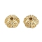 Brass Bead Caps, Cadmium Free & Nickel Free & Lead Free, Flower, Real 18K Gold Plated, 9x8.5x3.5mm, Hole: 1.6mm