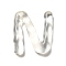 Transparent Resin Alphabet Pendants, Letter Charms, Letter.N, 41~45x33~52.5x8mm, Hole: 3.5mm