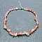 Cherry Quartz Glass Chip Beaded Necklaces for Women, 16.93 inch(43cm)