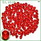 K9 Glass, Imitation Austrian Crystal Beads, Grade AAA, Faceted, Rondelle, Red, 4x3mm, Hole: 0.7~0.9mm