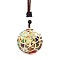 Resin & Natural & Synthetic Mixed Gemstone Pendant Necklaces, Flower, 25.59 inch(65cm)