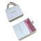 Rectangle with Marble Pattern Paper Drawer Boxes, with Ribbon Handles, for Gift Packaging, Green, Outside Box: 14.1x12.1x4.9cm, Inside Box: 13.7x11.4x4.7cm, Handle: 22cm