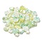 Opaque Acrylic Beads, Mixed Shapes, Medium Aquamarine, 11~23x12.5~30x2.5~10.5mm, Hole: 1~2mm