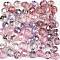 Fire-Polished Czech Glass Beads, Faceted, Ananas, Pink, 10x10mm, Hole: 1.4mm, about 60pcs/bag