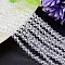 K9 Glass, Faceted Imitation Austrian Crystal Bead Strands, Grade AAA, Bicone, Clear, 8x8mm, Hole: 0.9~1mm, about 50pcs/strand, 15.7 inch