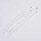 Tarnish Resistant 304 Stainless Steel Flat Head Pins, Stainless Steel Color, 40x0.5mm, Head: 1.5mm