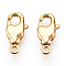 Brass Lobster Claw Clasps, for Jewelry Making, Real 18K Gold Plated, 12x6x2.5mm, Hole: 1.2mm