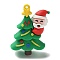 Christmas Theme PVC Pendants, Santa Claus, 56x44.5x19.5mm, Hole: 3mm