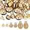 AHANDMAKER 40 Pcs Vintage Bells Tibetan Brass Bells Charms Pendants Bronze, 3 Styles Jingle Bell Craft Bells for Pet Bell Dog Collar Bells Home Door Decor Necklace Bracelet Decor