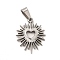 Non-Tarnish 304 Stainless Steel Pendants, Hollow Heart Charms, Stainless Steel Color, 22.5x18x2mm, Hole: 6.5x4mm