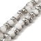 Pearl Luster Plated Electroplate Glass Beads, Two Tone, Pumpkin, Dark Gray, 9x11x12mm, Hole: 1.2mm, about 74pcs/strand, 23.23 inch(59cm)