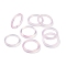 Dyed & Heated Natural Agate Finger Rings for Women, Lavender, 2.5~3mm, Inner Diameter: 17~18mm