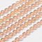 Natural Citrine Round Bead Strands, 6mm, Hole: 1mm, about 66pcs/strand, 15.5 inch