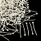 Brass Ball Head Pins, Cadmium Free & Lead Free, Silver, 25x0.5mm, 24 Gauge, Head: 2mm, about 9350pcs/bag