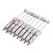 Fishtail Resin & Polymer Clay Pave Rhinestone Ball-Point Pen, Iron Beadable Pen, for DIY Personalized Pen with Jewelry Beads, Mixed Color, 148.5~151x15~19mm