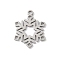 Christmas 201 Stainless Steel Pendants, Snowflake Charm, Laser Cut, Anti-Tarnish, Stainless Steel Color, 18x14x1mm, Hole: 1.5mm