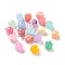 Synthetic Coral Beads, Dyed, Bud, Mixed Color, 8.5x8mm, Hole: 1.4mm
