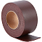 GORGECRAFT 37.5mm Wide Double-Sided Leather Strips 200cm Long Flat Leather Cord 1.7mm Thick Imitation Leather Strap Braided Threads for DIY Crafts Belt Jewelry Making Tooling Workshop, Coconut Brown