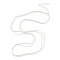Brass Multi-strand Necklaces for Women, 925 Sterling Silver Plated, 17.20 inch(43.7cm)