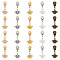 Alloy Replacement Zipper Sliders, Charm Zipper Pull, Bees Pattern, 4.1cm, 5pcs/set