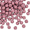 120Pcs Pave Disco Ball Beads, Polymer Clay Rhinestone Beads, Round, Light Amethyst, 10mm, Hole: 1.5mm, PP13(1.9~2mm), 6 Rows Rhinestone