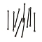 304 Stainless Steel Connector Charms, Bar Links, Electrophoresis Black, 25x2x1mm, Hole: 1mm