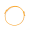 Korean Waxed Polyester Cord Bracelet Making, Orange, Adjustable Diameter: 40~70mm