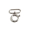 Zinc Alloy Bag Suspension Clasps, Platinum, 46mm, Inner Diameter: 32mm