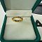 Fashionable 304 Stainless Steel Rhinestone Spinner Rings for Unisex, Golden, US Size 8(18.1mm)