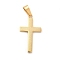 PVD Vacuum Plating 304 Stainless Steel Pendants, Cross with Word Charms, Golden, 37.5x21x3mm, Hole: 10.2x5.5mm