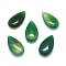 Natural Agate Pendants, teardrop, 34x18x7.5mm, Hole: 1.6mm