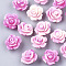 Synthetic Coral Beads, Dyed, Flower, Camellia, 10x10x6mm, Hole: 1mm