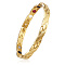 304 Stainless Steel Panther Chain Watch Band Bracelets, with Watch Band Clasps, Golden, 8-1/4 inch(21cm)